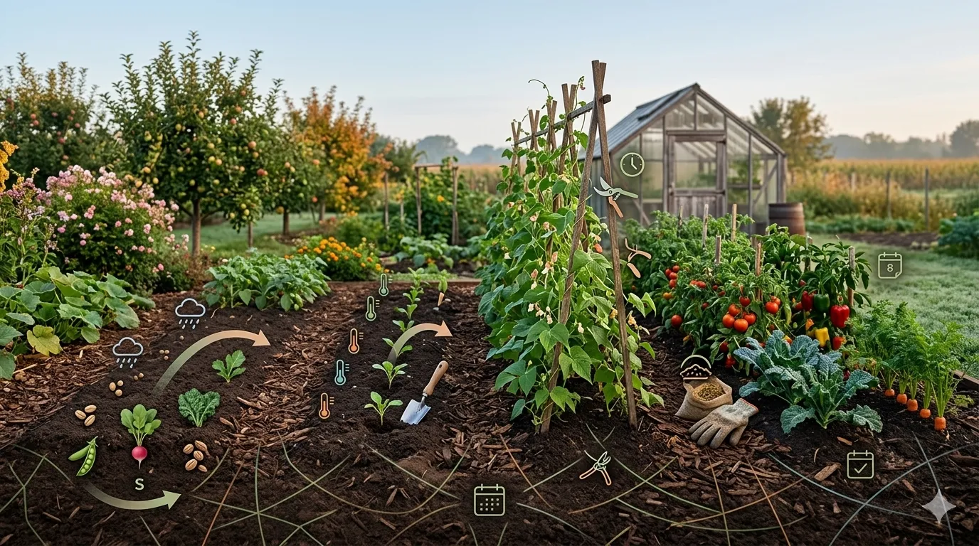 Calendrier de jardinage intelligent : Votre coach personnalisé au fil des saisons